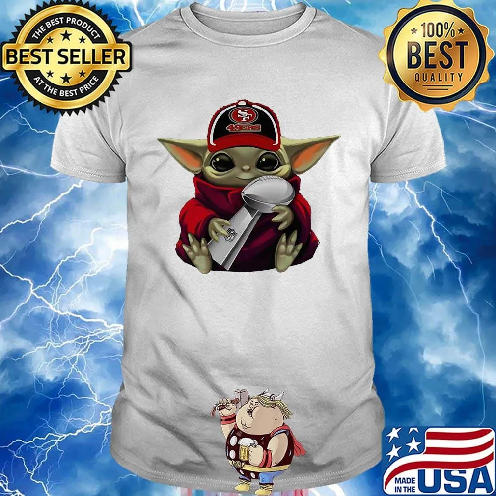Star wars baby yoda hug san francisco 49ers champions shirt