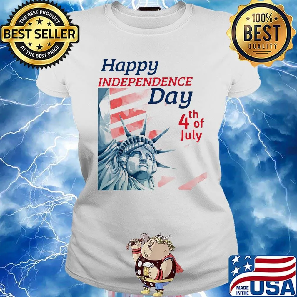 Statue of liberty happy independence day 4th of july s Ladies tee