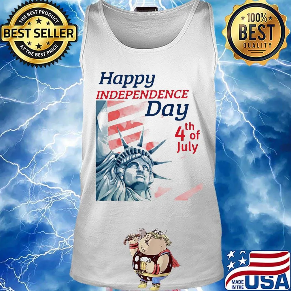 Statue of liberty happy independence day 4th of july s Tank top