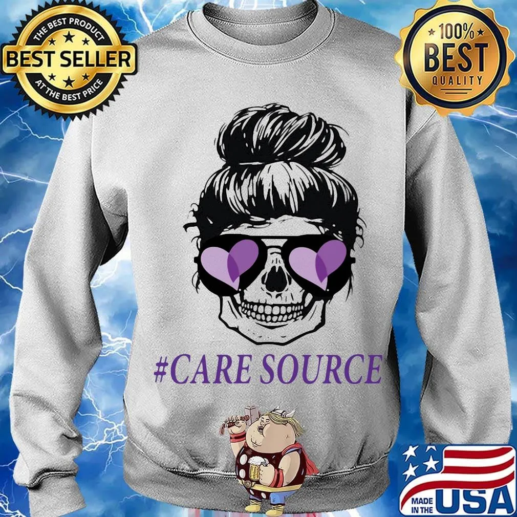 Sugar skull girl care source logo heart s Sweater