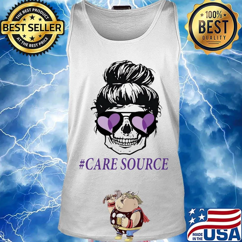 Sugar skull girl care source logo heart s Tank top
