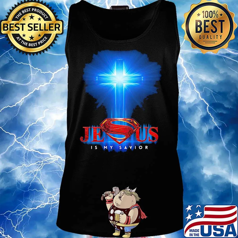 Superman jesus is my savior light s Tank top