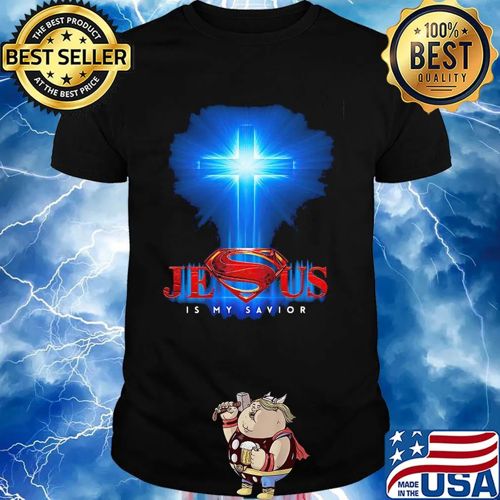 Superman jesus is my savior light shirt