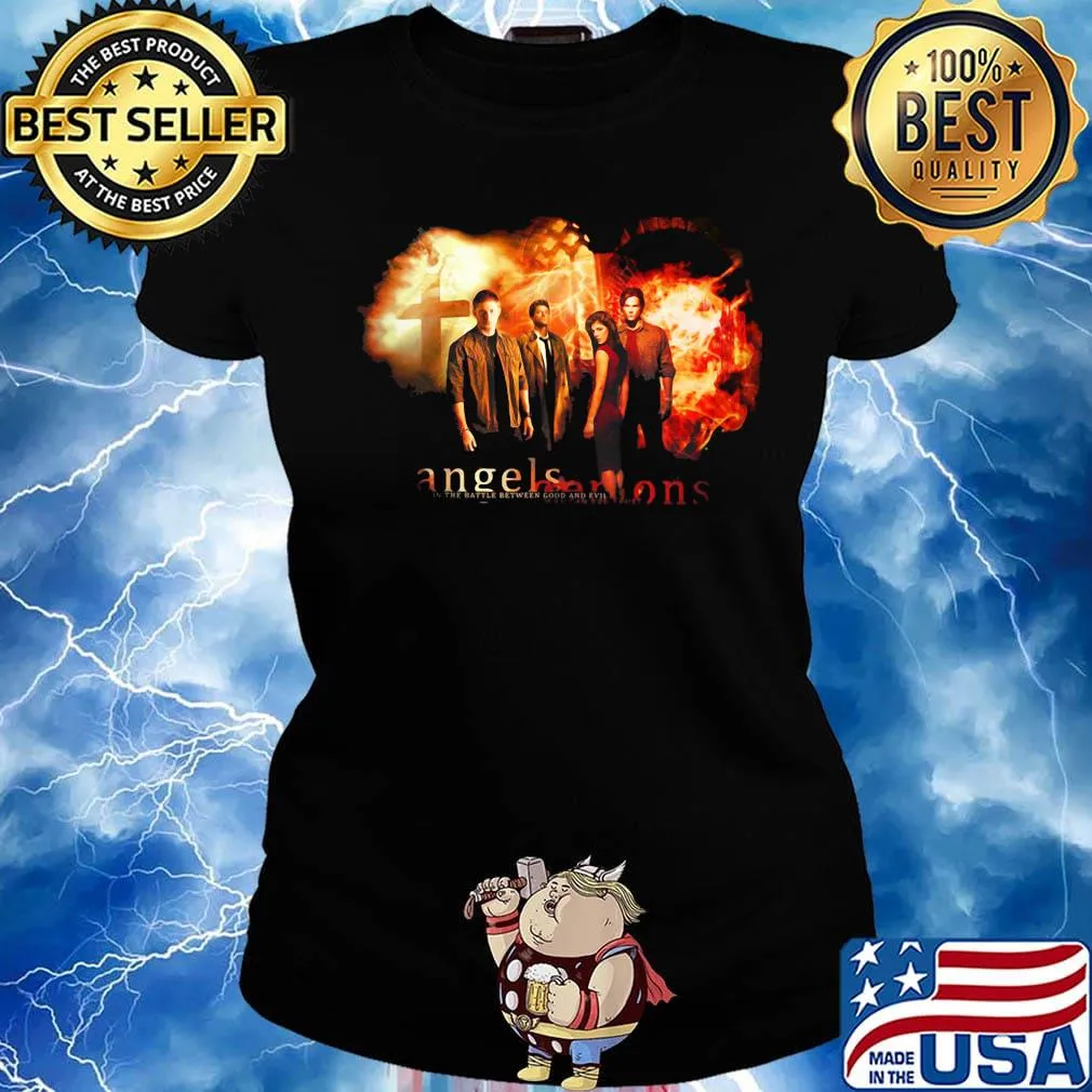 Supernatural angels seasons fire s Ladies tee