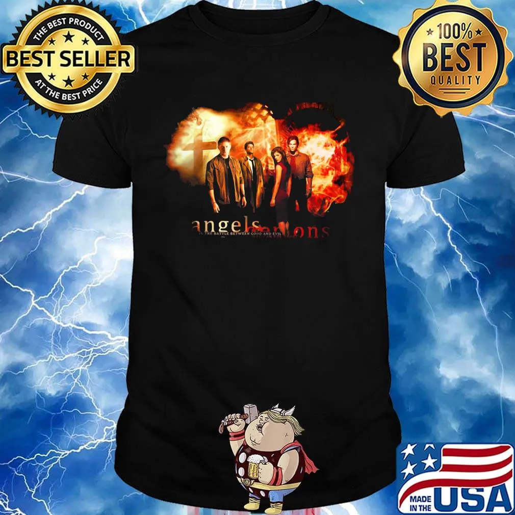Supernatural angels seasons fire shirt