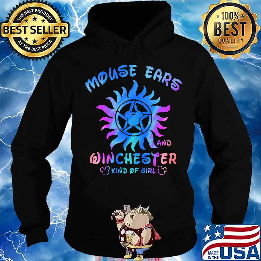 Supernatural mouse ears and winchester kind of girl s Hoodie