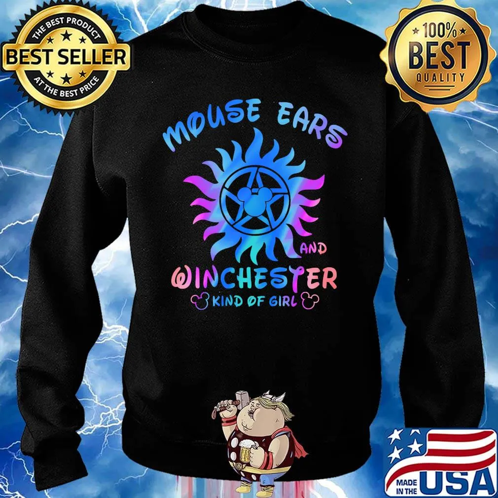 Supernatural mouse ears and winchester kind of girl s Sweater