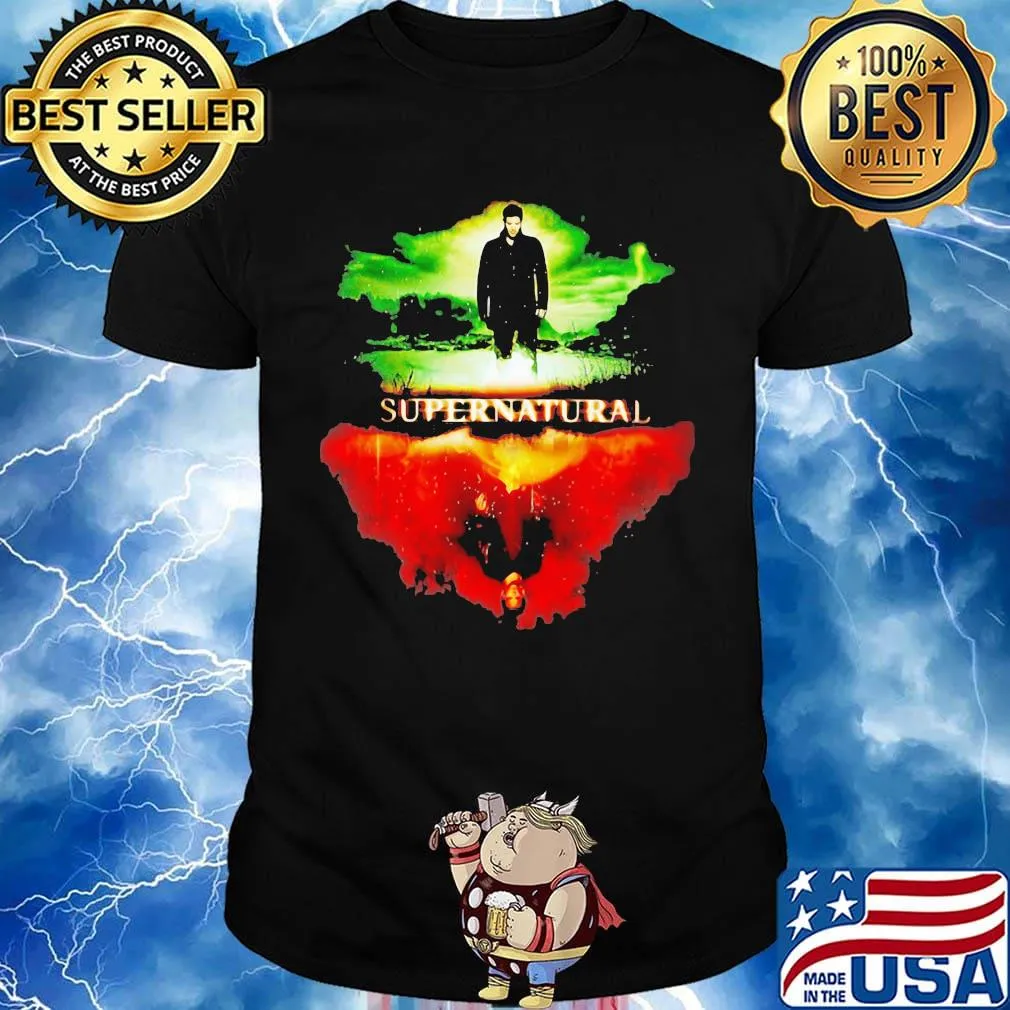 Supernatural water reflection mirror shirt