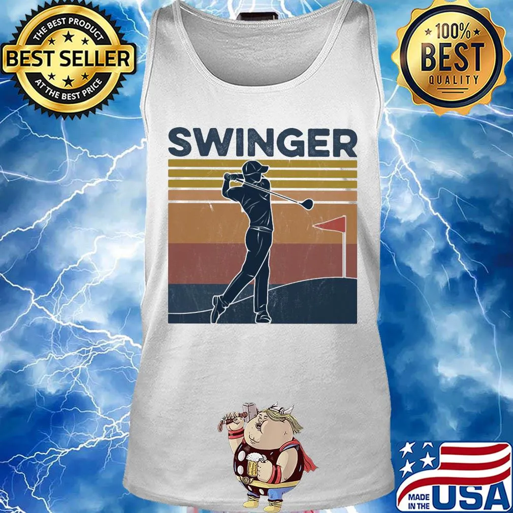 Swinger golf vintage retro s Tank top