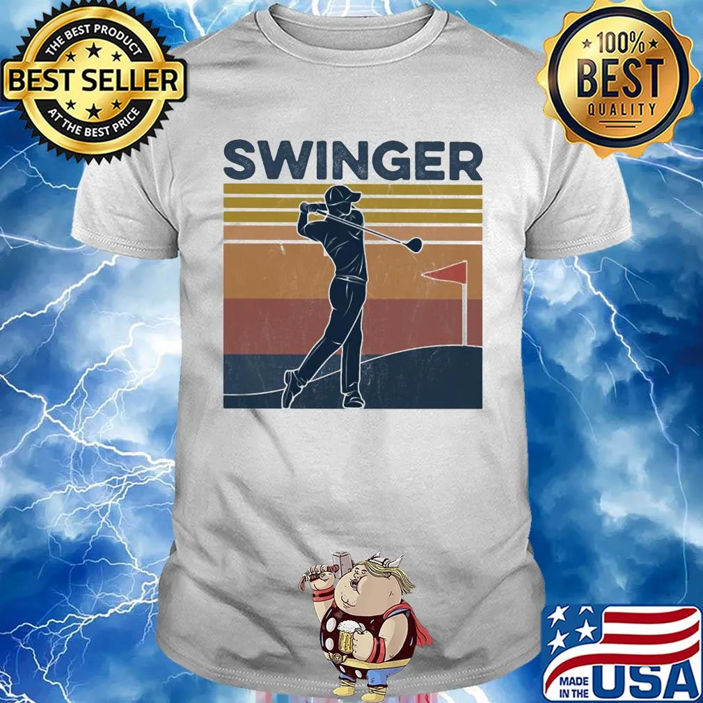 Swinger golf vintage retro shirt