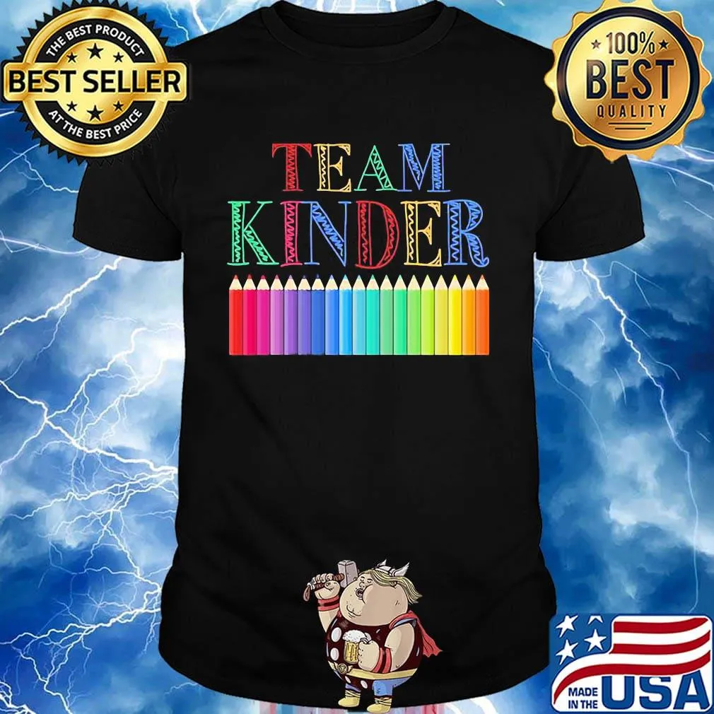 Team kinder color pencil shirt