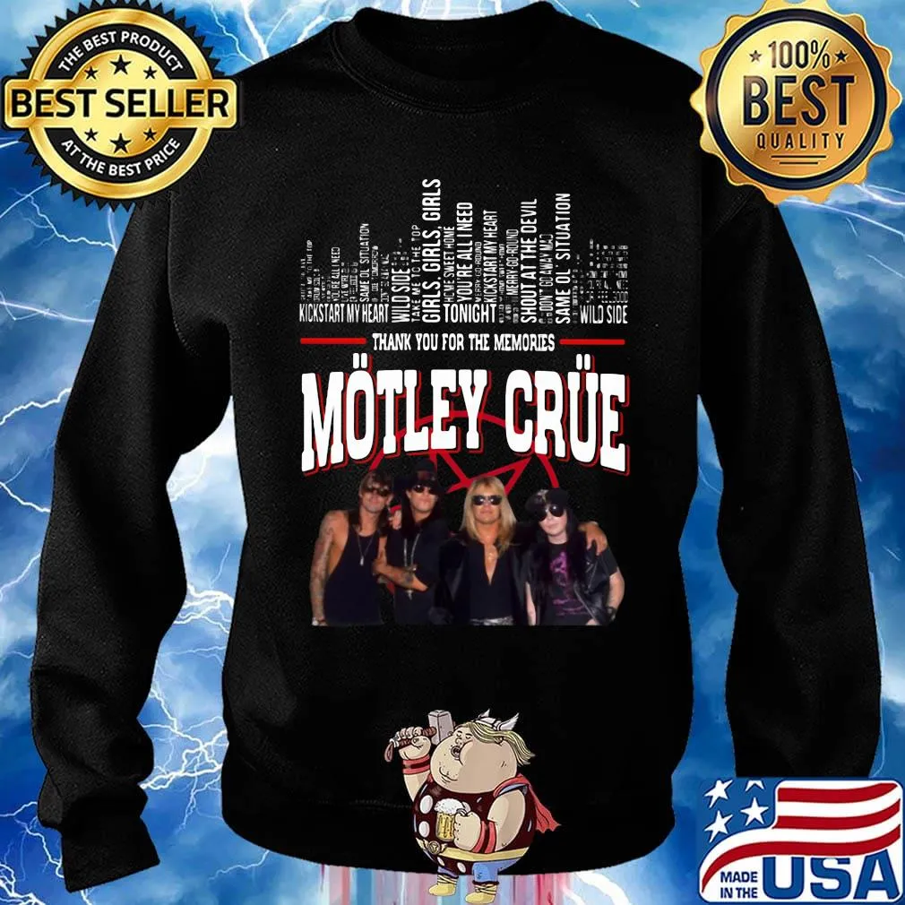 Thank you for the memories motley crue band s Sweater