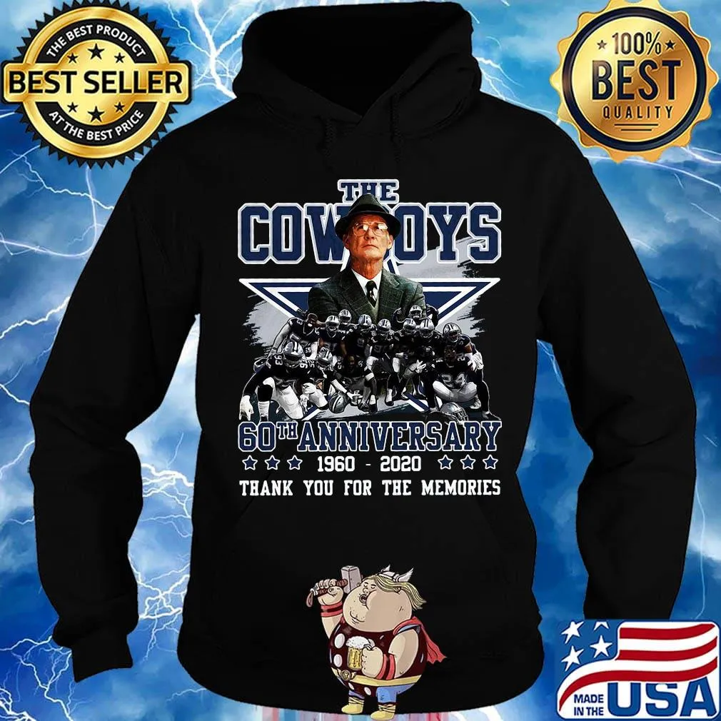 The dallas cowboys 60th anniversary 1960 2020 thank you for the memories s Hoodie