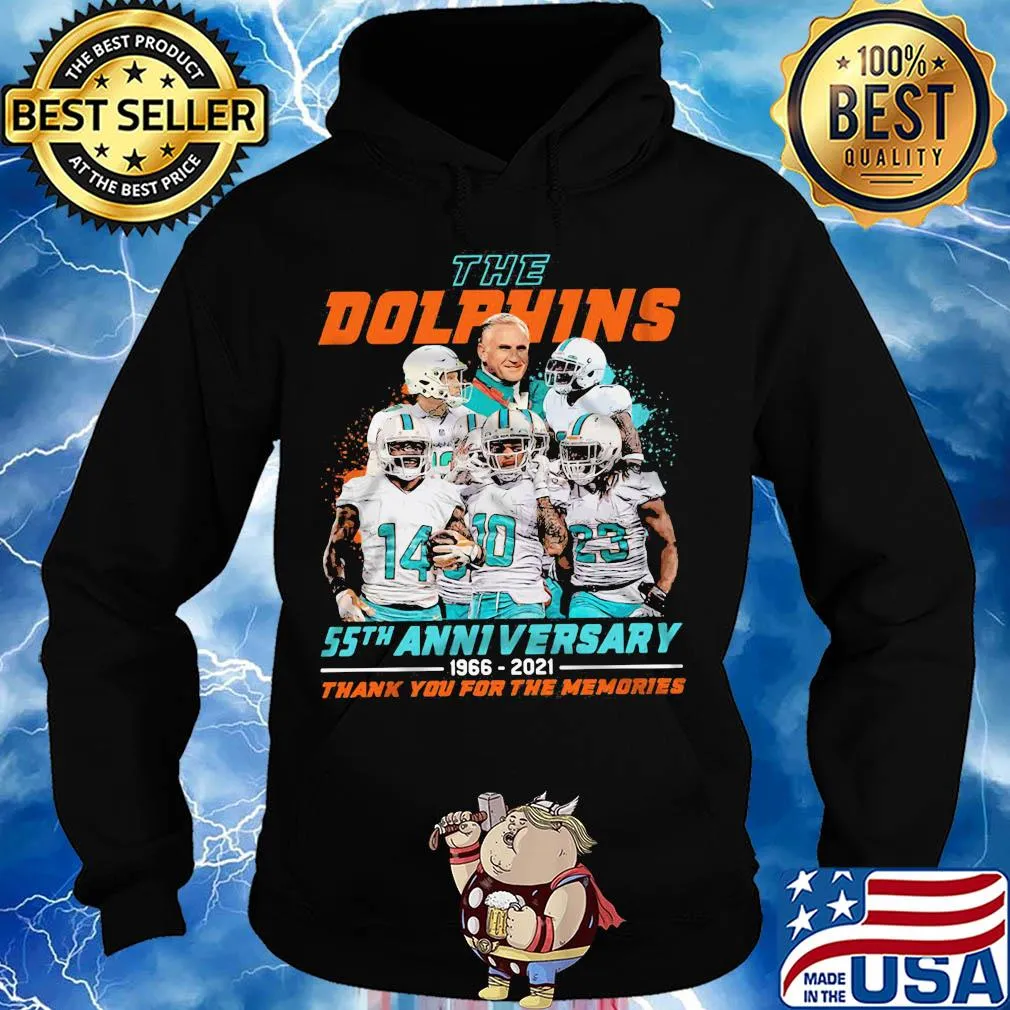 The miami dolphins 55th anniversary 1966 2021 thank you for the memories s Hoodie