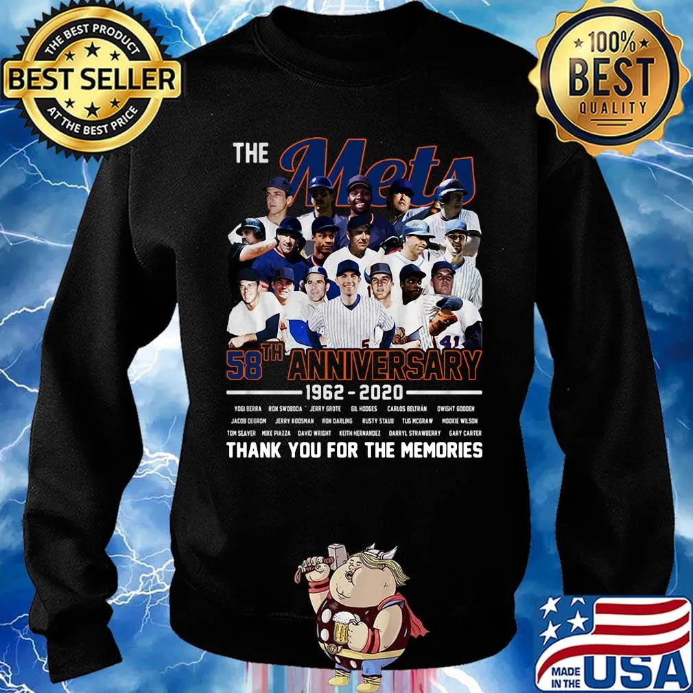 The new york mets 58th anniversary 1962 2020 thanks you for the memories s Sweater