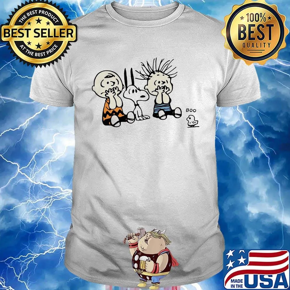 The peanuts snoopy charlie brown and linus van pelt shirt