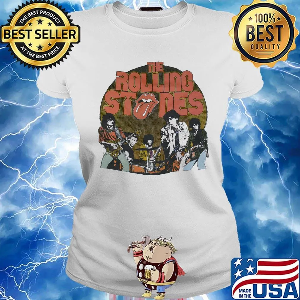 The rolling stones retro 70's vibe vintage s Ladies tee