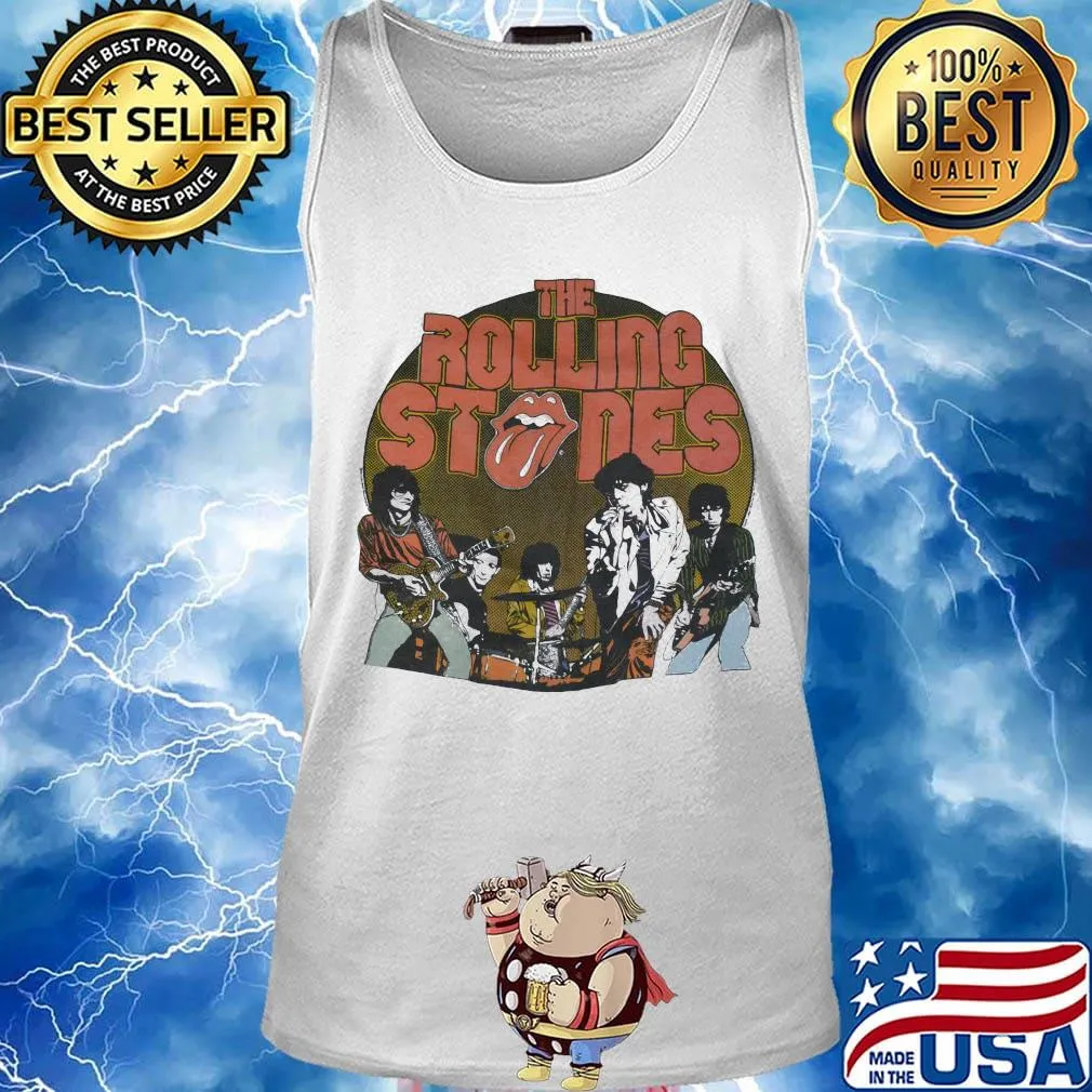 The rolling stones retro 70's vibe vintage s Tank top