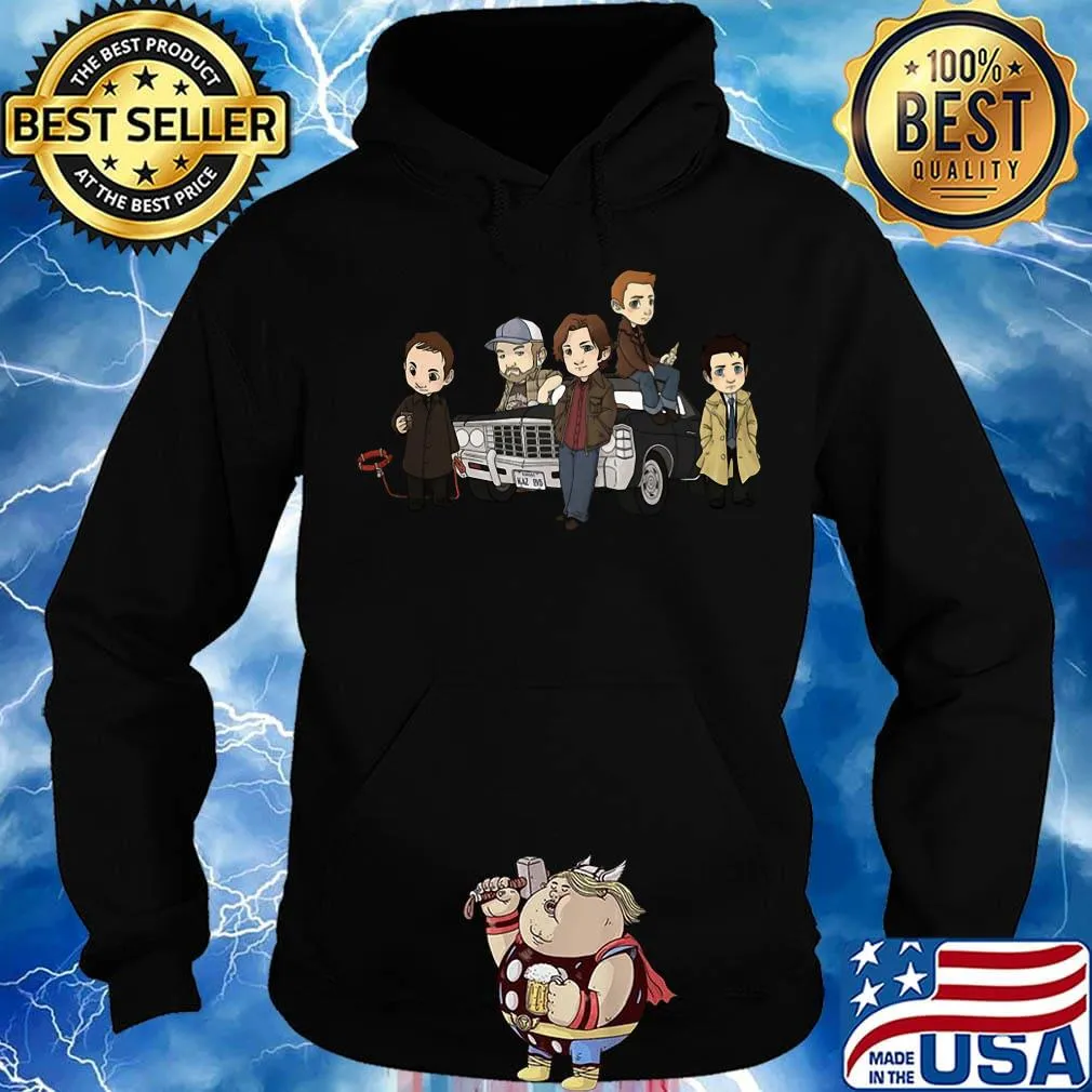 The supernaturals members chibi cartoon car s Hoodie