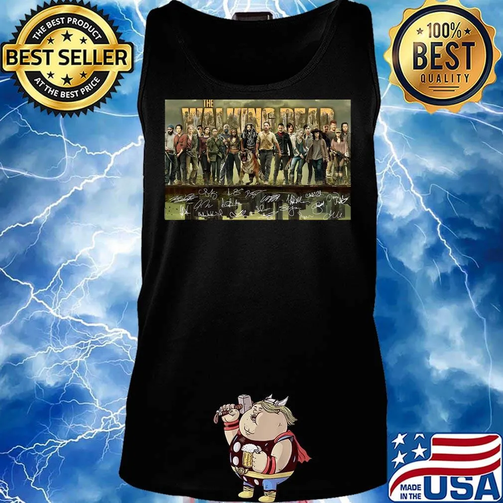 The walking dead film characters signatures s Tank top