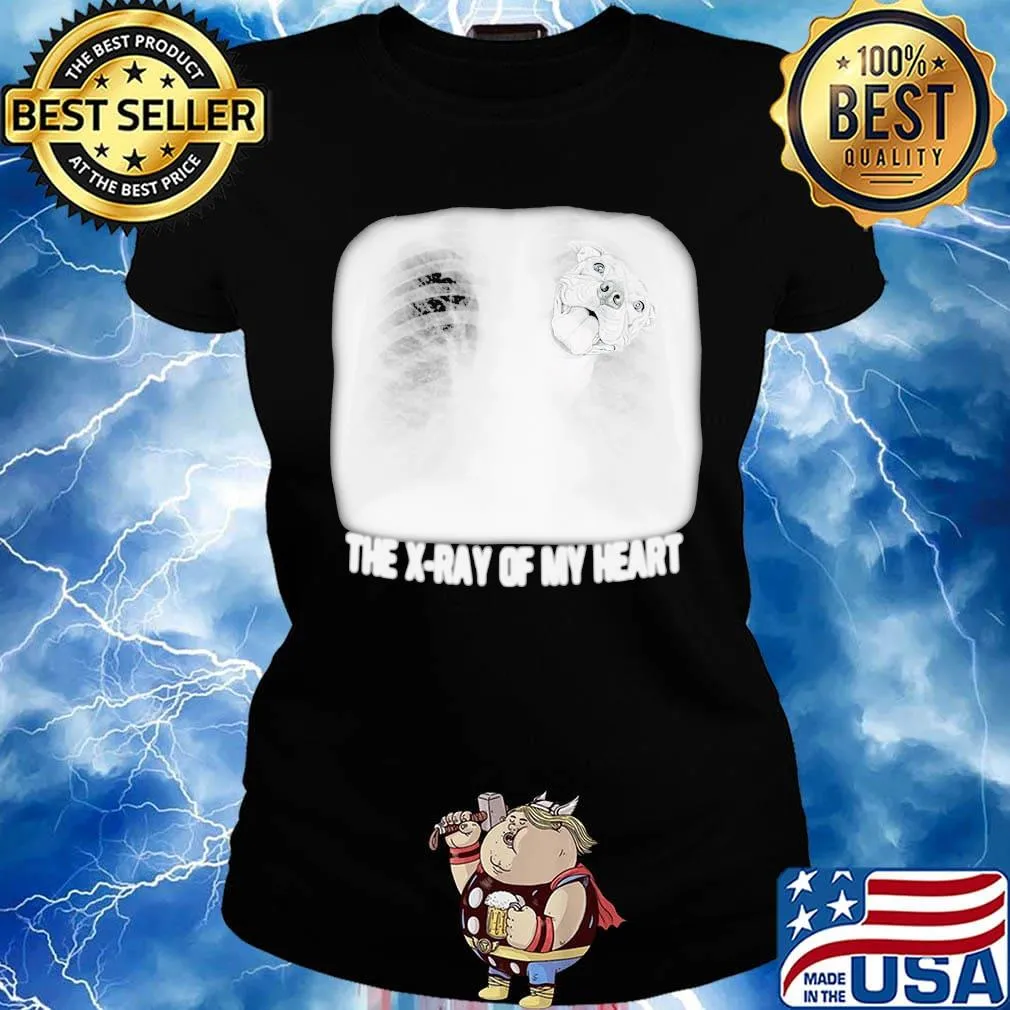 The x-ray of my heart pitbull s Ladies tee