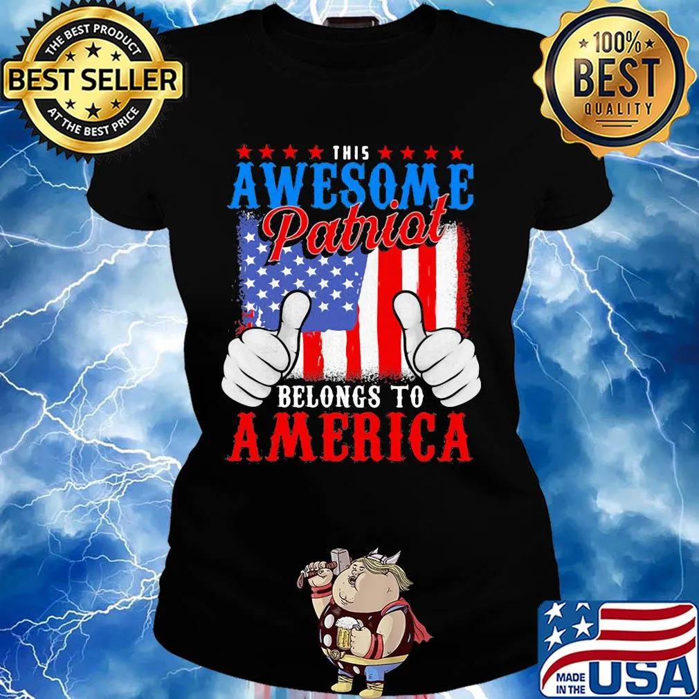 This awesome patriot belongs to american flag independence day s Ladies tee