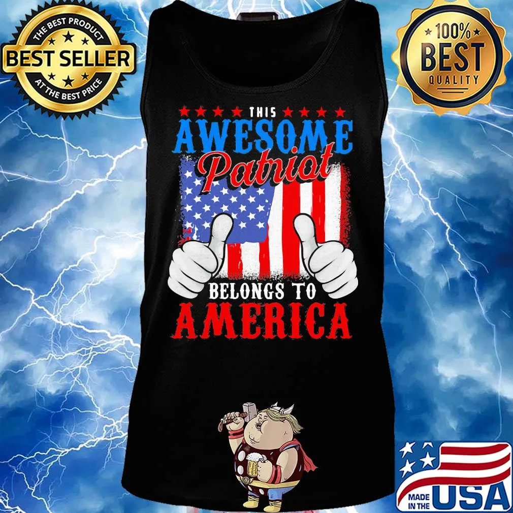 This awesome patriot belongs to american flag independence day s Tank top