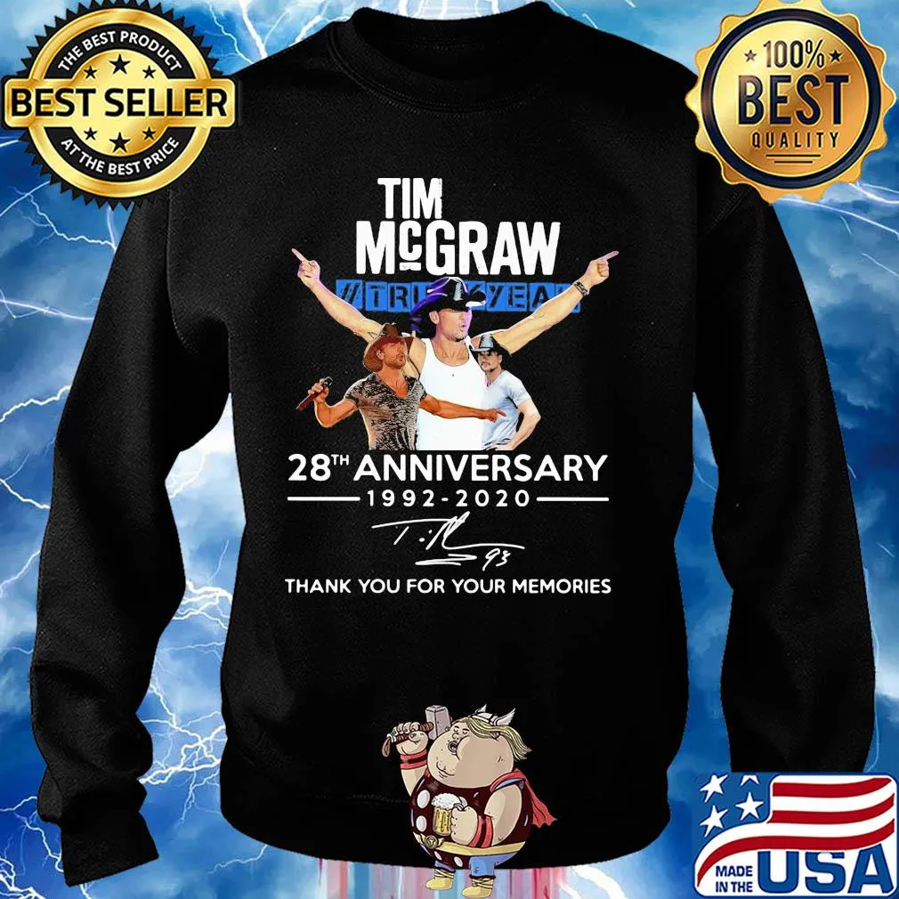 Tim McGraw II truck yeah 28th anniversary 1992 2020 thank you for your memories signature s Sweater