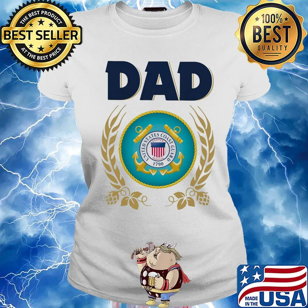 United states coast guard 1790 dad s Ladies tee