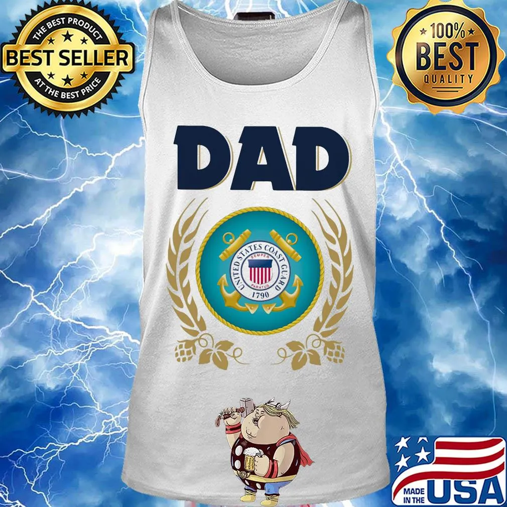 United states coast guard 1790 dad s Tank top