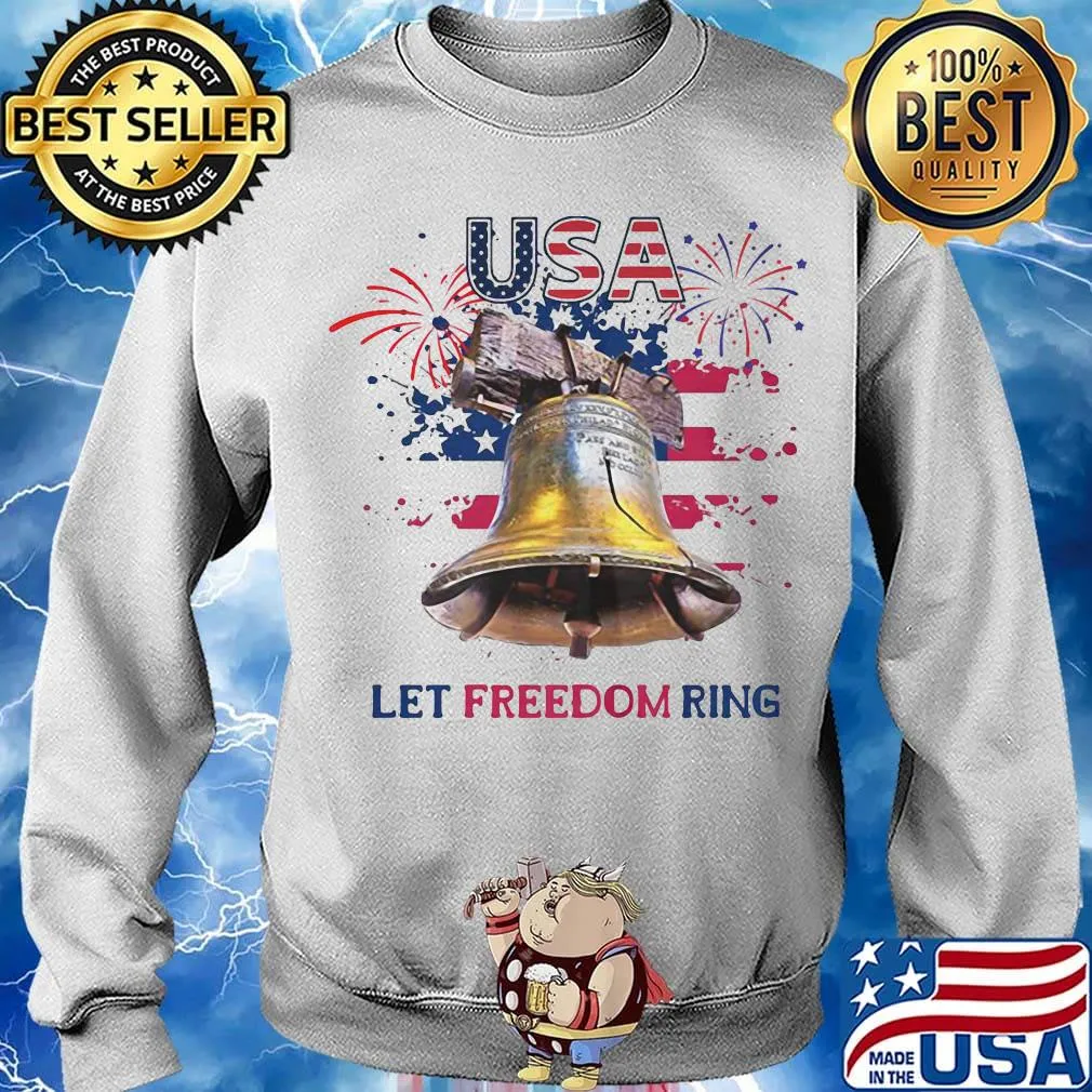 Usa let freedom ring firework america 4th of july independence day s Sweater
