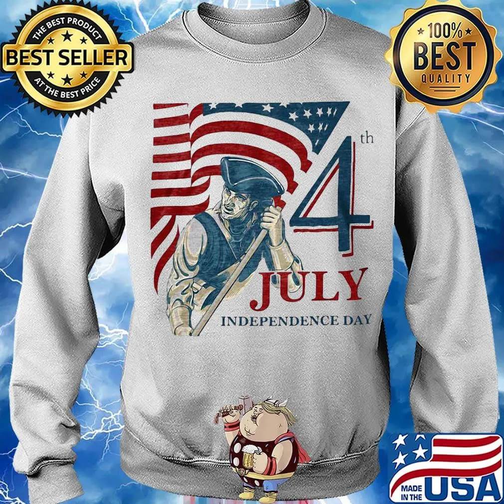 Vintage fourth 4th july independence day american flag s Sweater