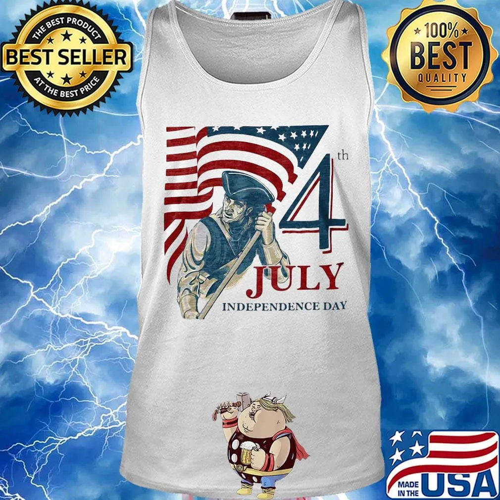 Vintage fourth 4th july independence day american flag s Tank top