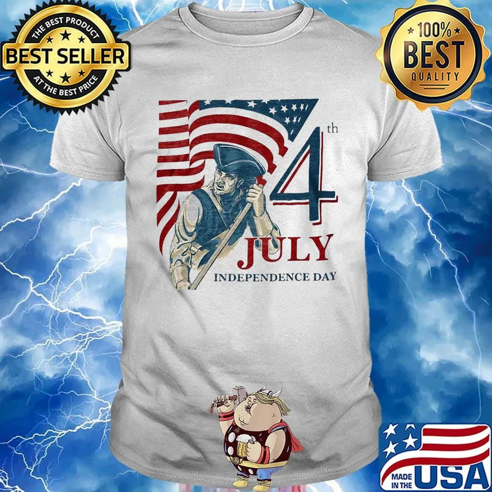 Vintage fourth 4th july independence day american flag shirt