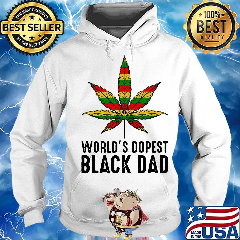 Weed world's dopest black dad happy father's day s Hoodie
