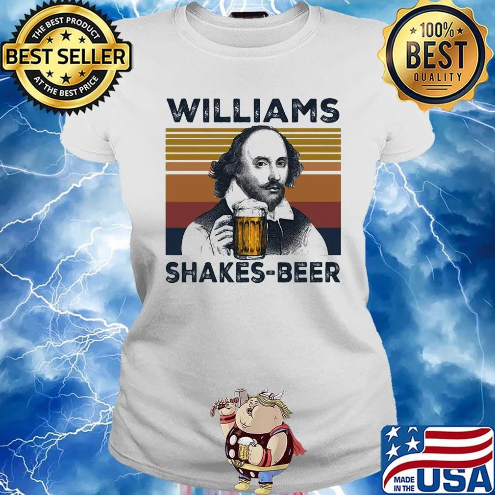 William shakespeare beer vintage retro s Ladies tee