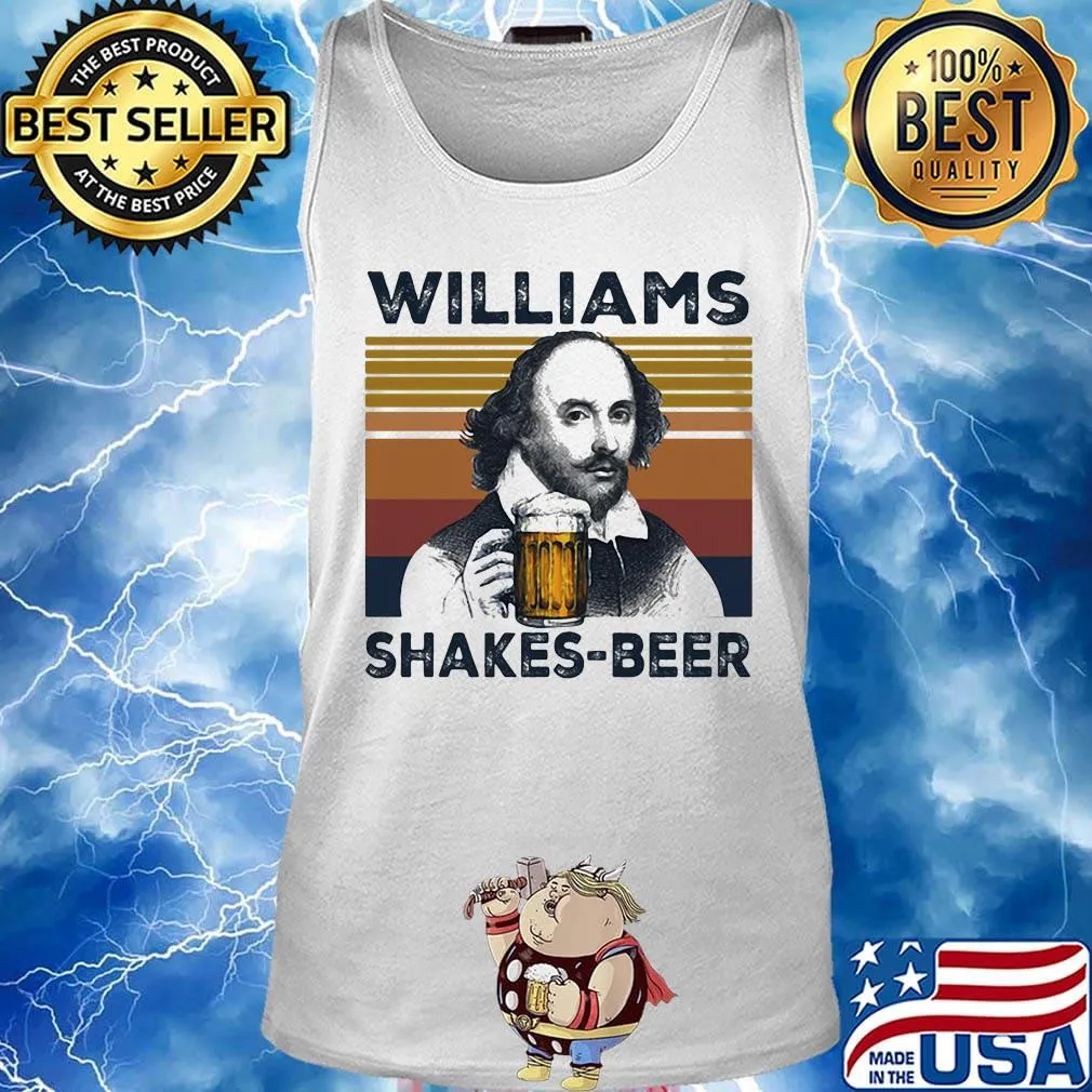 William shakespeare beer vintage retro s Tank top