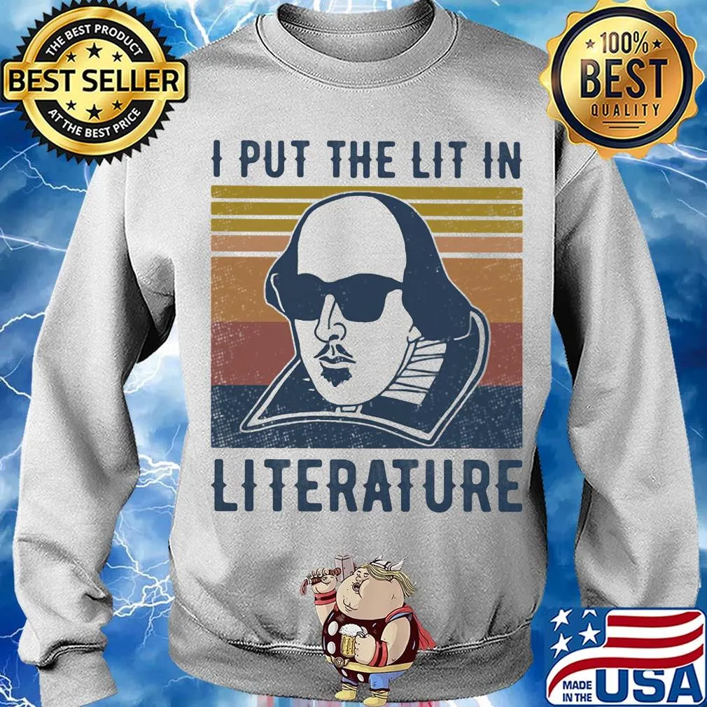 William shakespeare I put the lit in literature vintage s Sweater