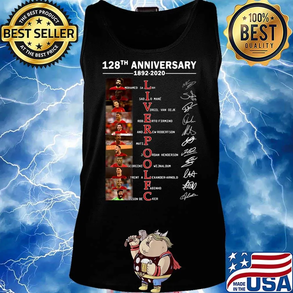 128th anniversary 1892 2020 liverpool fc players signatures s Tank top