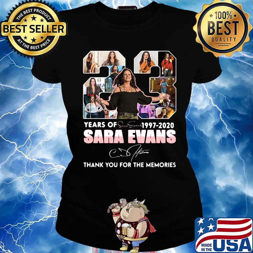23 years of 1997 2020 sara evans thank you for the memories signature s Ladies tee
