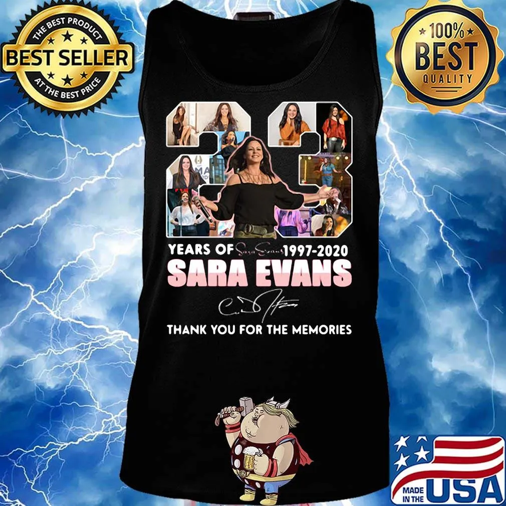 23 years of 1997 2020 sara evans thank you for the memories signature s Tank top