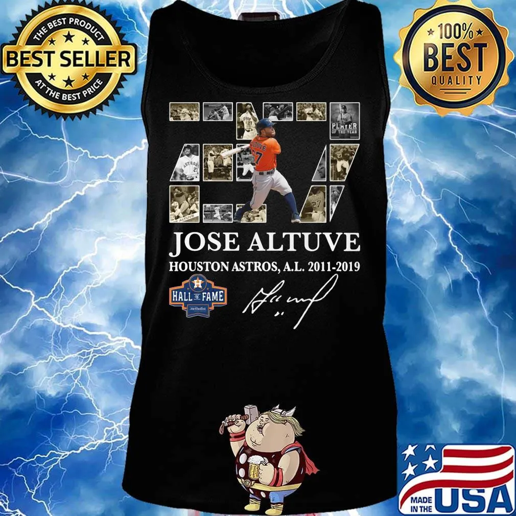 27 jose altuve houston astros al 2011 2019 signature s Tank top