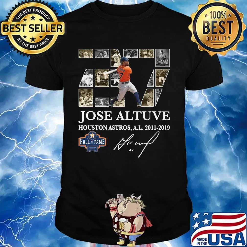 27 jose altuve houston astros al 2011 2019 signature shirt