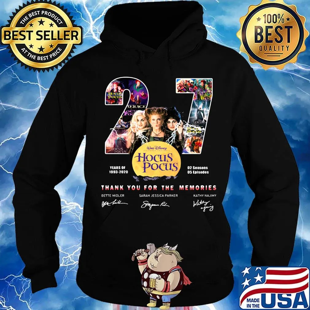 27 years of 1993 2020 02 seasons 05 episodes hocus pocus thank you for the memories signatures s Hoodie