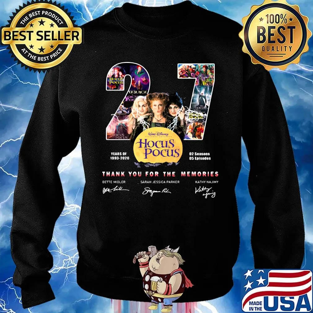 27 years of 1993 2020 02 seasons 05 episodes hocus pocus thank you for the memories signatures s Sweater