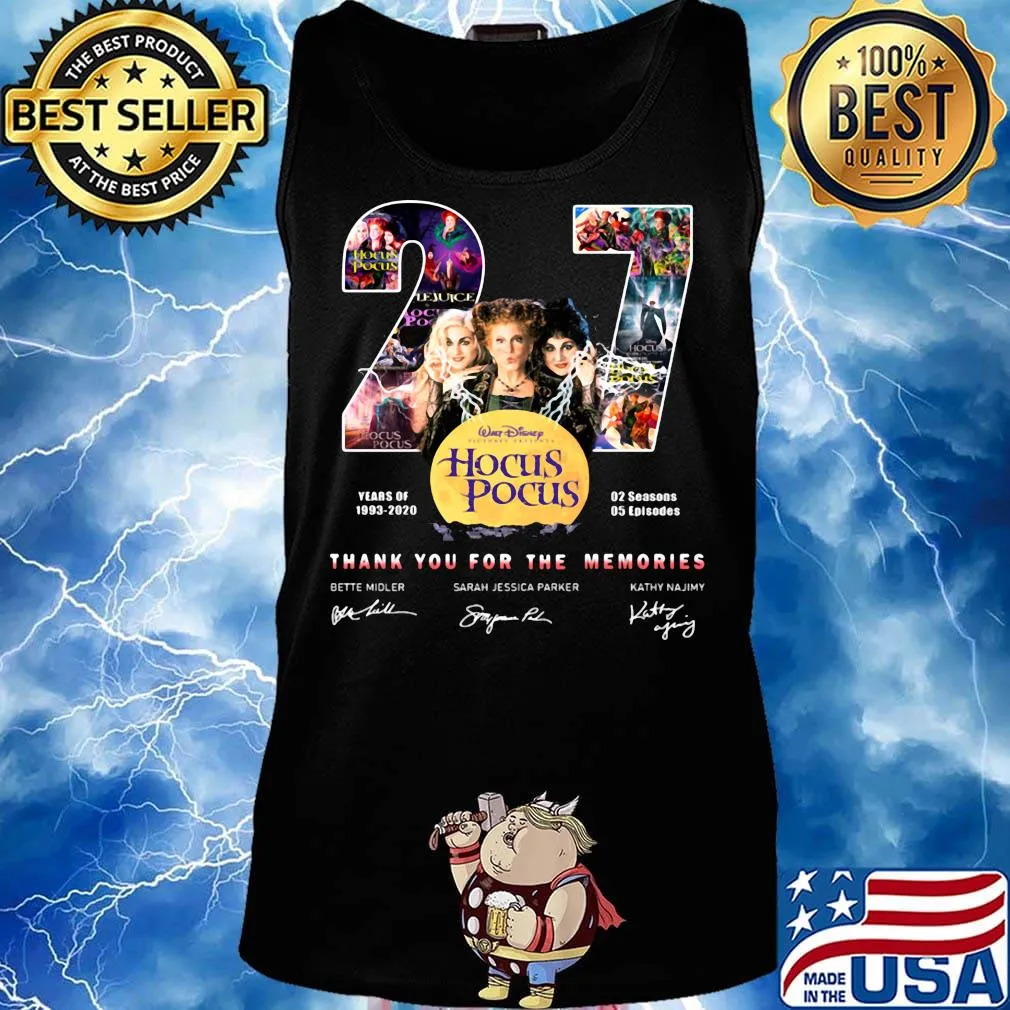 27 years of 1993 2020 02 seasons 05 episodes hocus pocus thank you for the memories signatures s Tank top