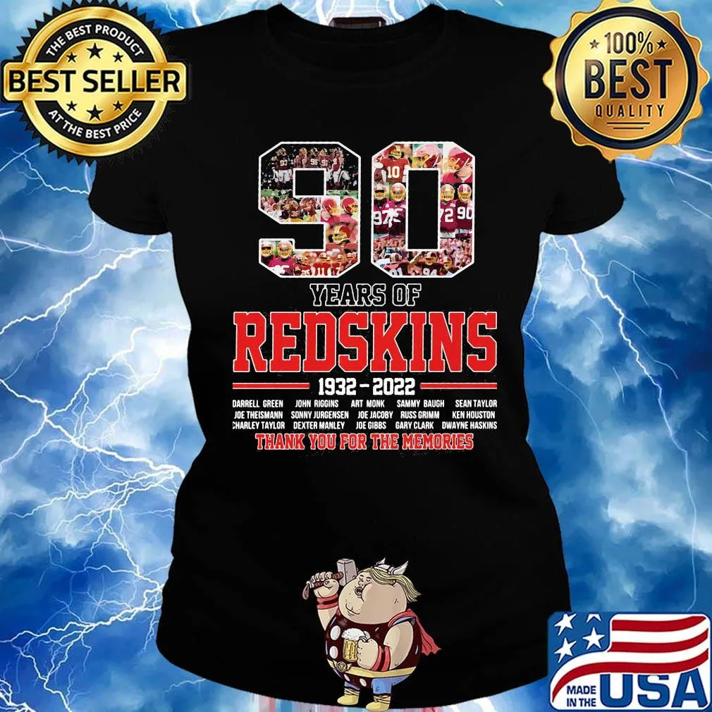 90 years of redskins football 1932 2022 thank you for the memories s Ladies tee