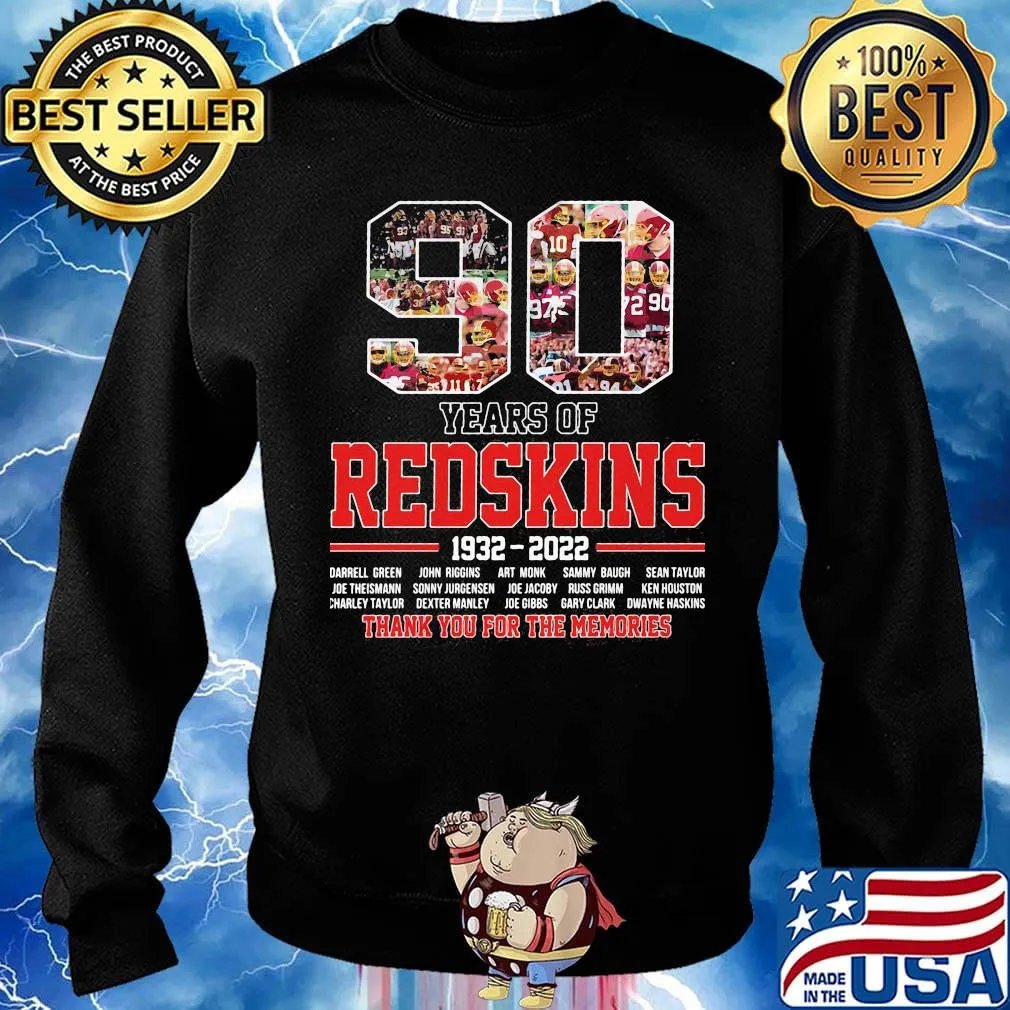 90 years of redskins football 1932 2022 thank you for the memories s Sweater