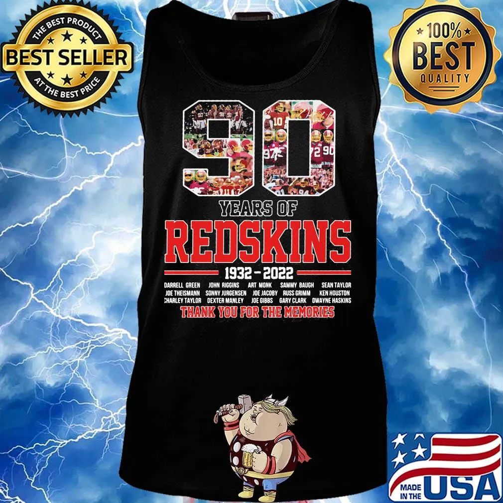 90 years of redskins football 1932 2022 thank you for the memories s Tank top