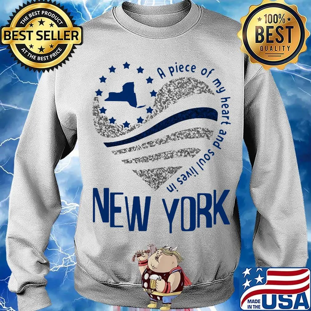 A piece of my heart and soul lives in New York Map s Sweater
